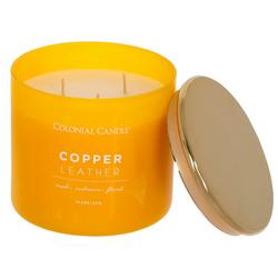 14 oz Copper Leather Scented Candle