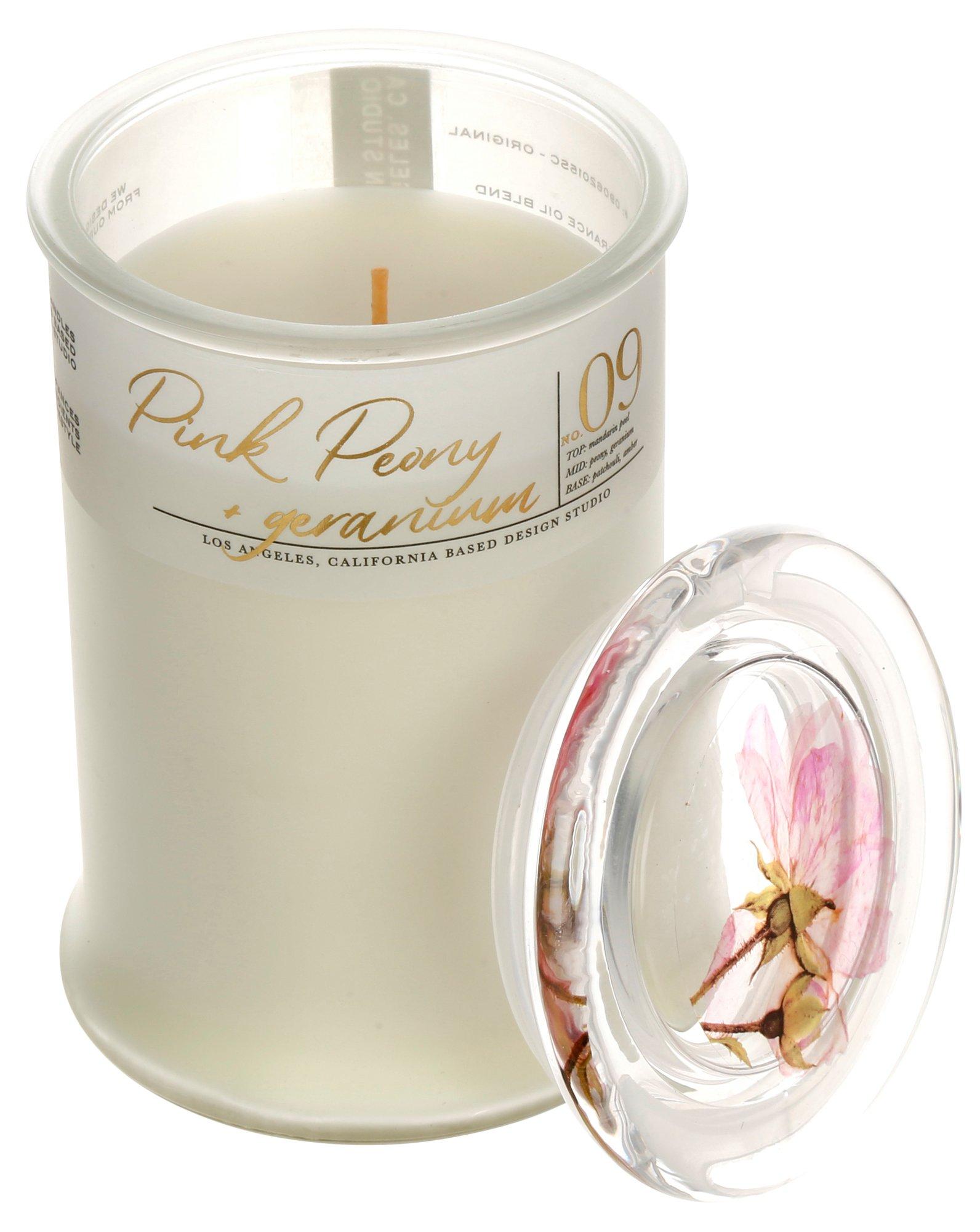 19 oz Pink Peony Scented Candle