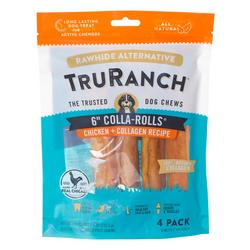 4 Pk Chicken & Collagen Colla-Roll Dog Treats