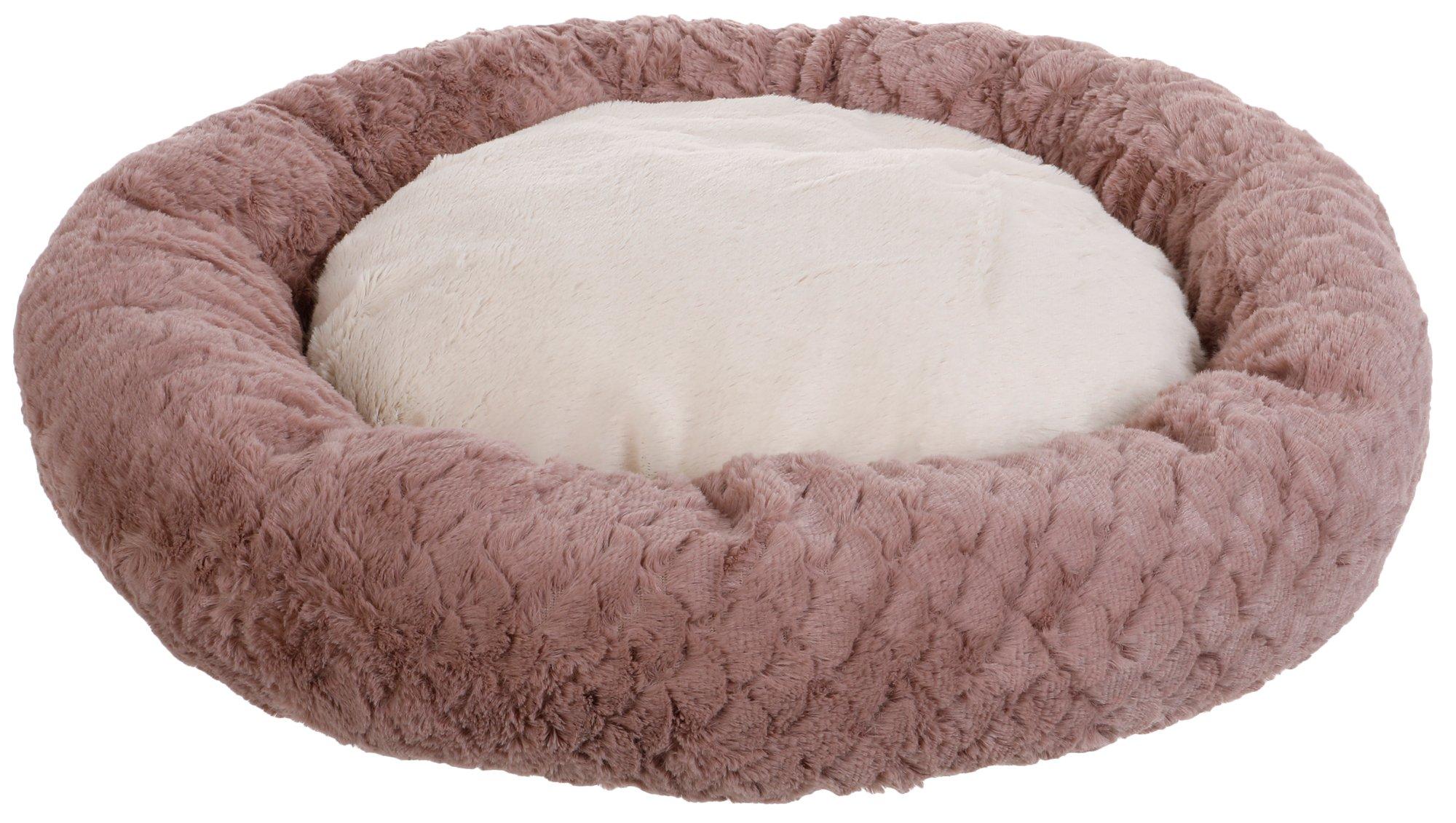 23 in. Round Plush Pet Bed