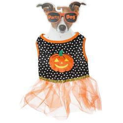 Halloween Medium Pumpkin Dress Costume - Orange Multi
