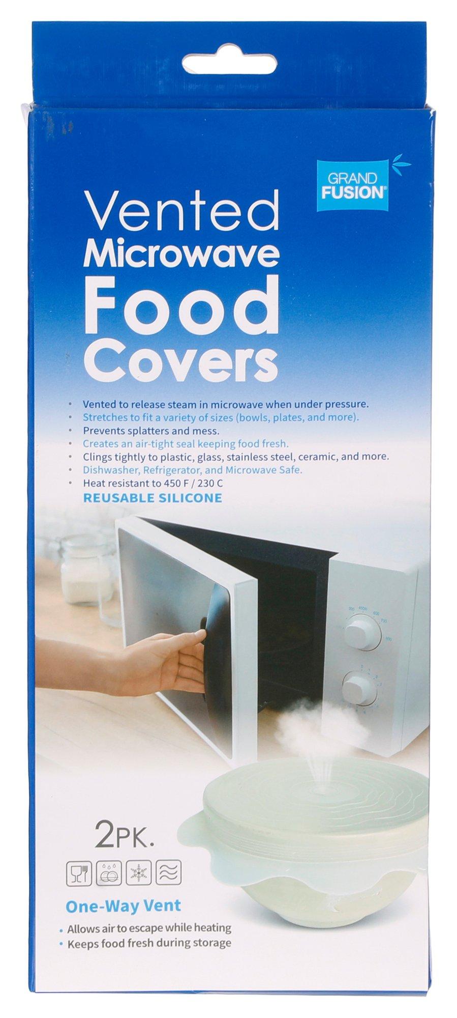 2 Pk Vented Microwave Food Covers
